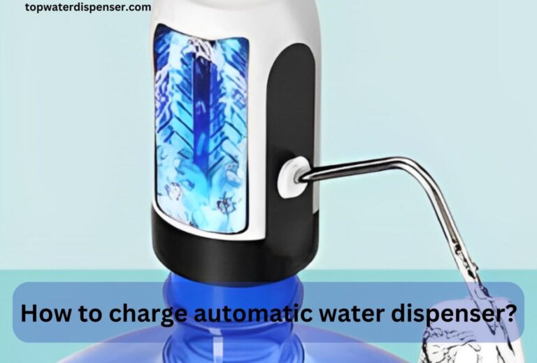 How to charge automatic water dispenser?
