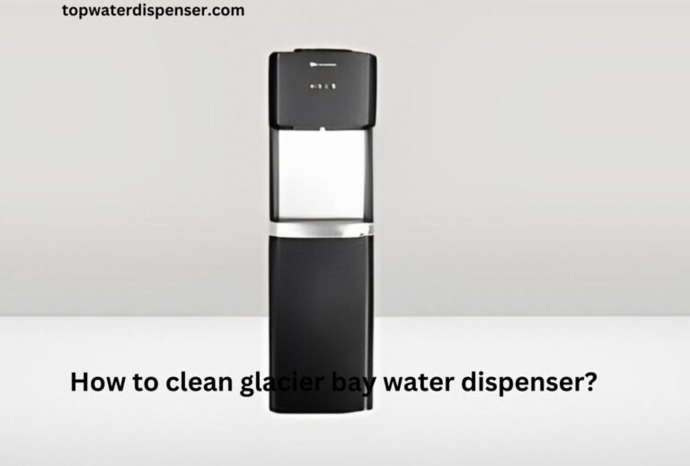How to clean glacier bay water dispenser?
