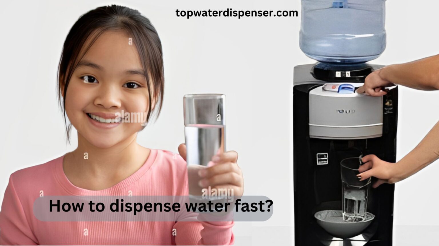 How to dispense water fast?