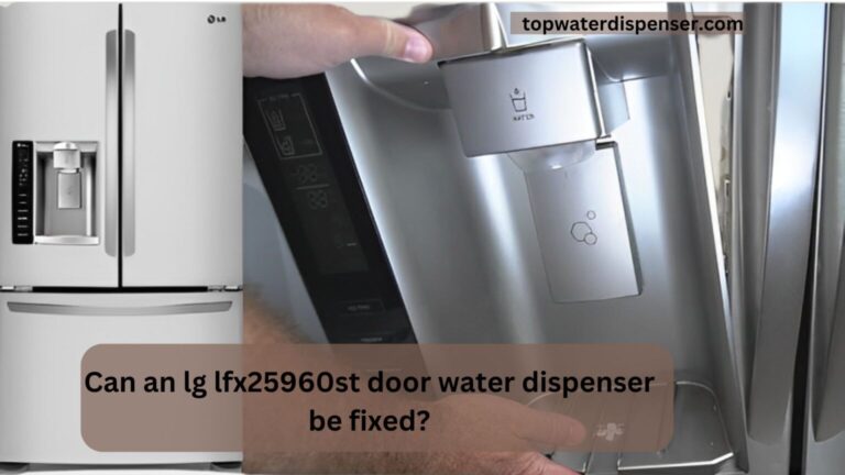 Can an lg lfx25960st door water dispenser be fixed?