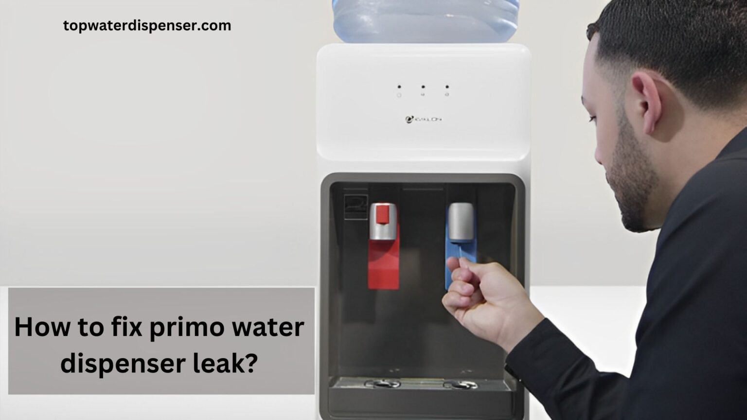 How to fix primo water dispenser leak?