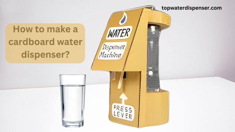 How to make a cardboard water dispenser?