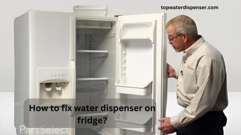 How to fix water dispenser on fridge?