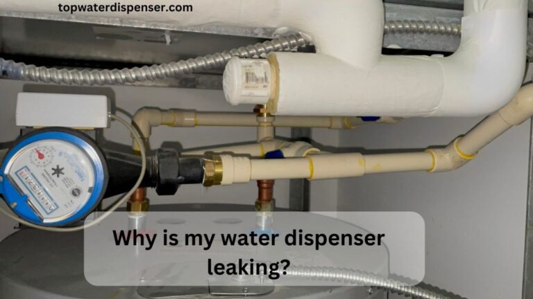 Why is my water dispenser leaking?