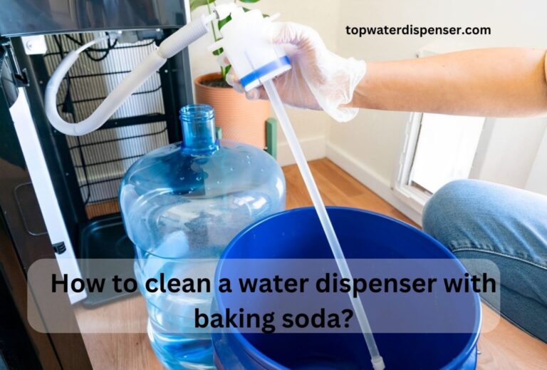How to clean a water dispenser with baking soda?