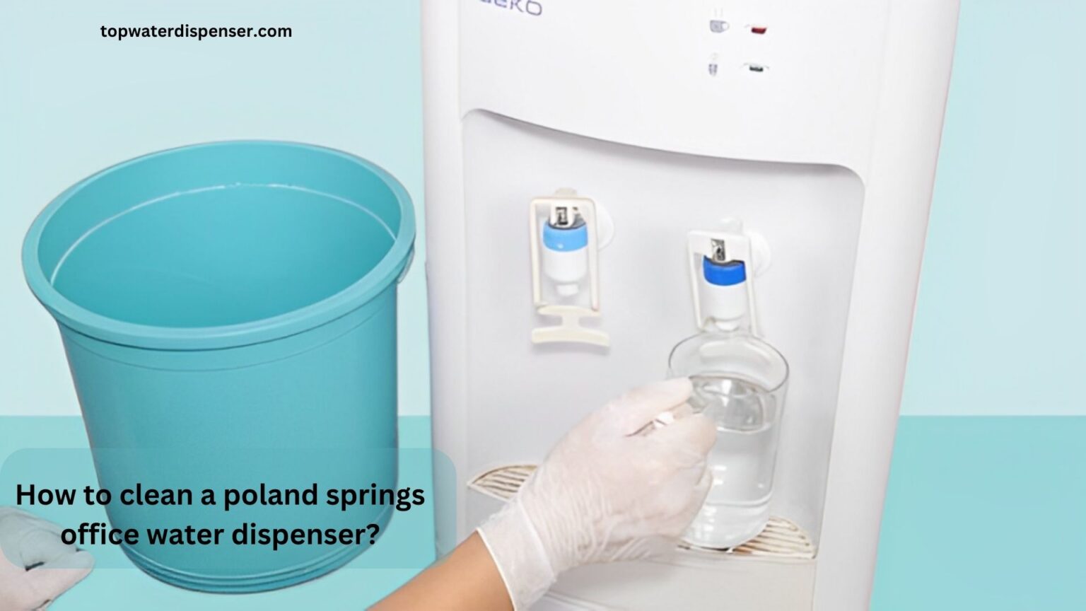 How to clean a poland springs office water dispenser?