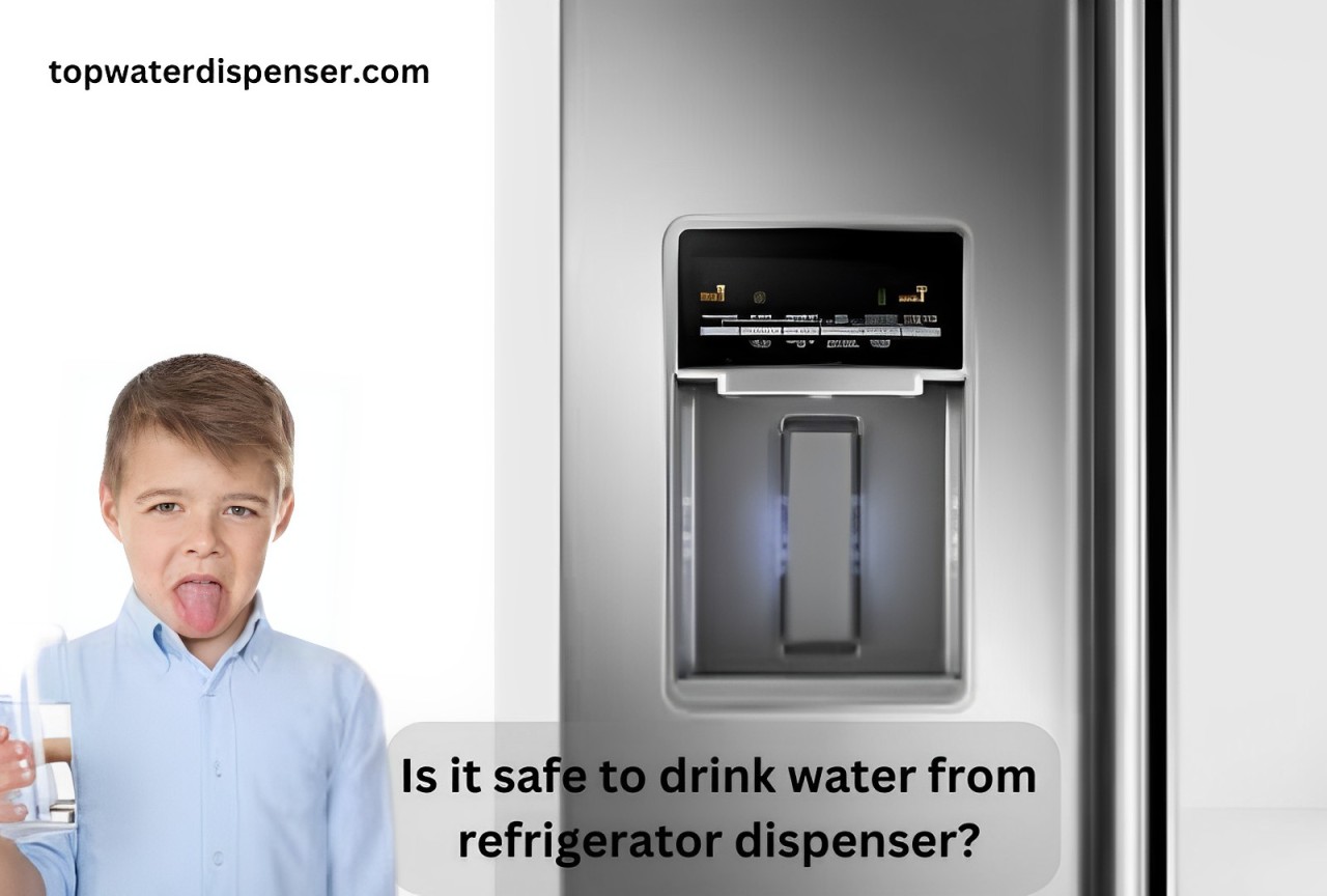 Is it safe to drink water from refrigerator dispenser?