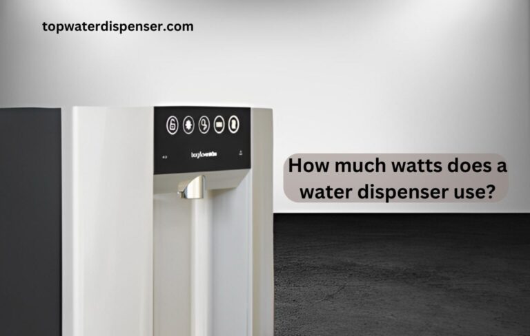 How much watts does a water dispenser use?