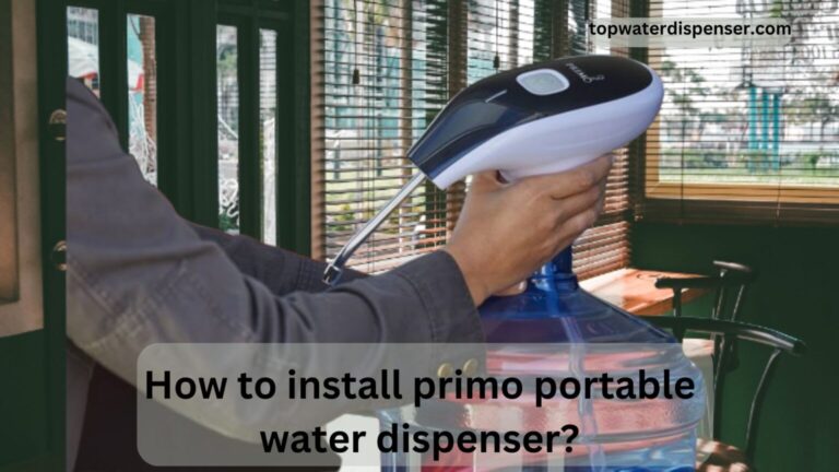 How to install primo portable water dispenser?