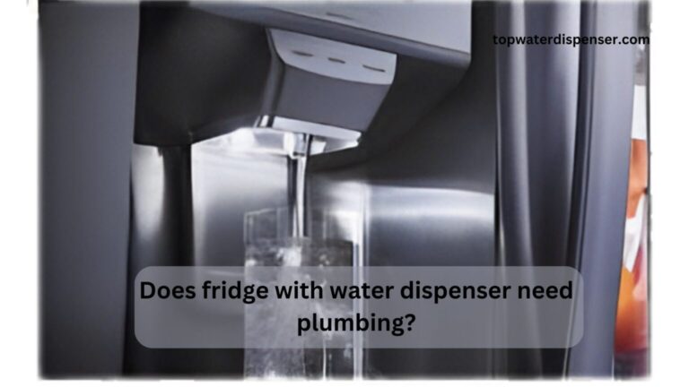 Does fridge with water dispenser need plumbing?
