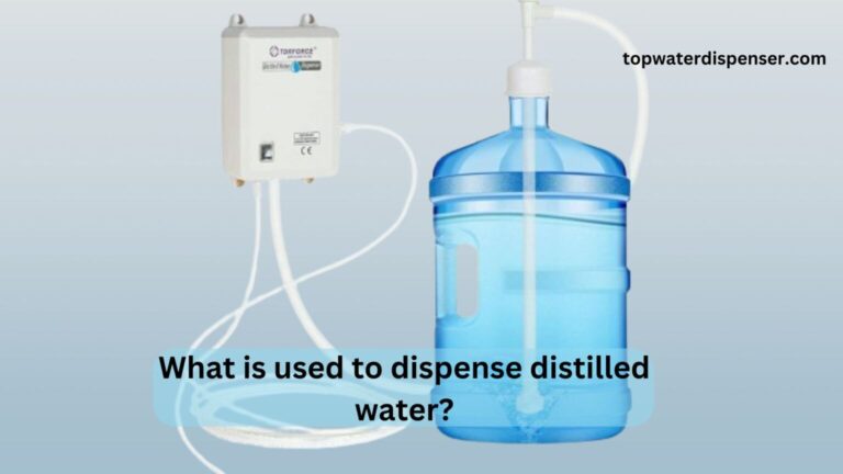 What is used to dispense distilled water?