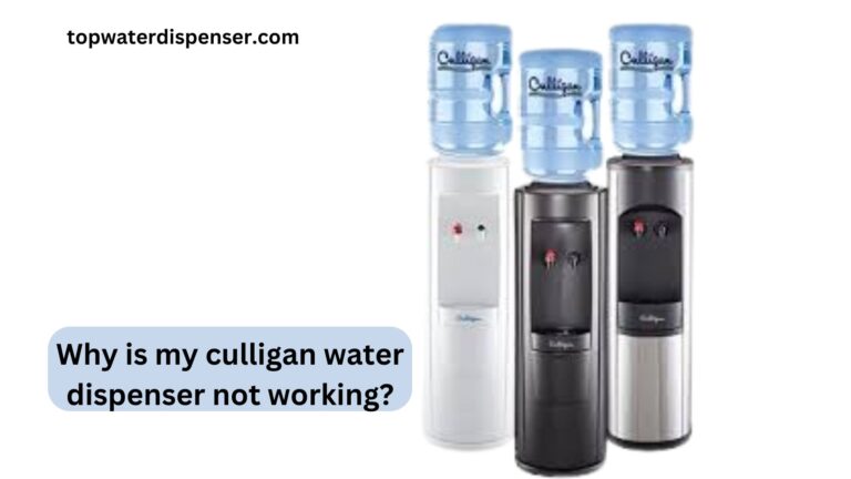 Why is my culligan water dispenser not working?