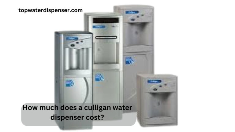 How much does a culligan water dispenser cost?