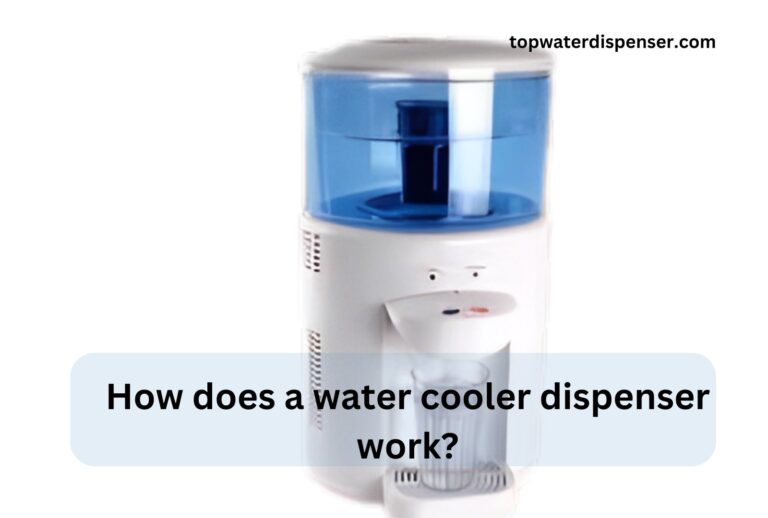 How does a water cooler dispenser work?